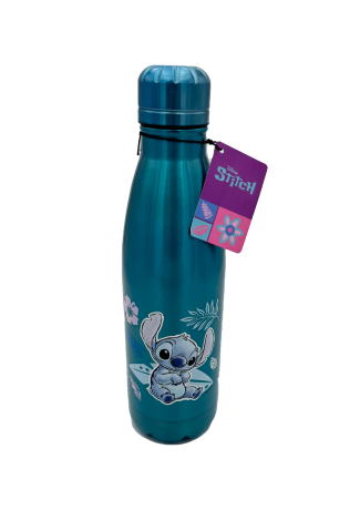 BOUTEILLE EN ACIER INOXYDABLE 780ML STITCH - WATERCOLOR BLEU MÉTALLISÉ