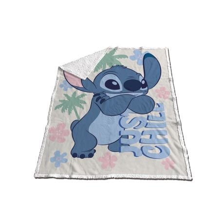 COUVERTURE SHERPA 130x170CM STITCH - JUST CHILL