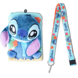 LANYARD AVEC POCHETTE PORTE-CARTES STITCH SITTING DELUXE