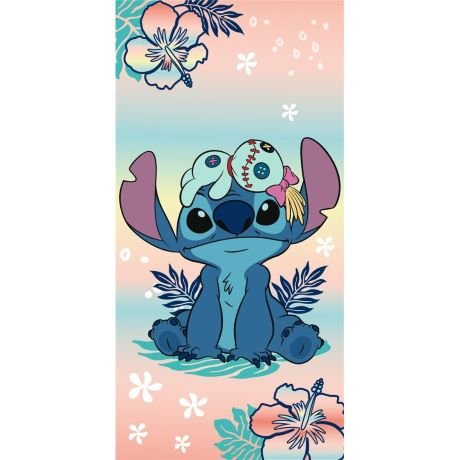 SERVIETTE DE PLAGE 70x140CM STITCH & SCRUMP