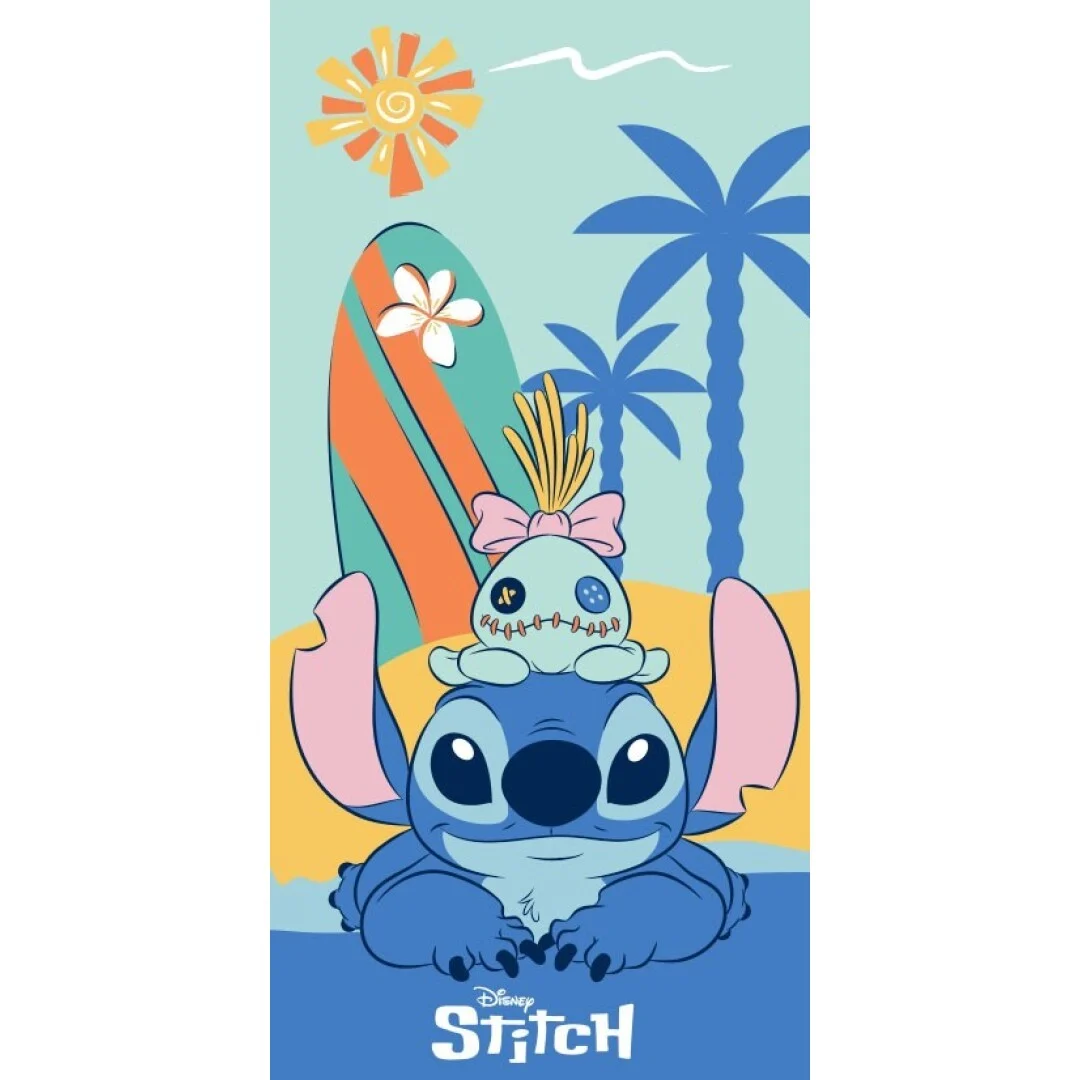 SERVIETTE DE PLAGE 70x140CM STITCH & SCRUMP