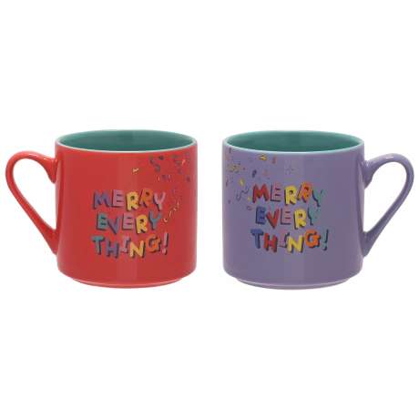 SET DE 2 MUGS COLORÉS STITCH & ANGEL - MERRY EVERYTHING – Image 2