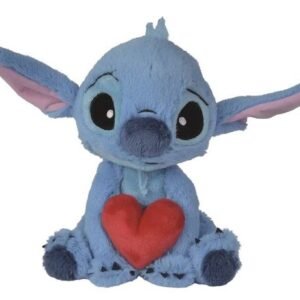 PELUCHE STITCH TENANT UN COEUR 25CM
