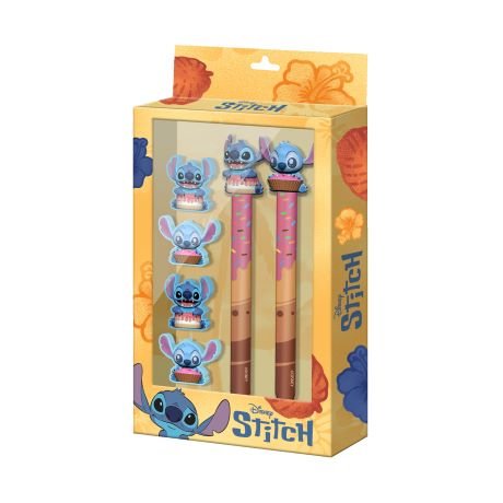 SET DE PAPETERIE STITCH 6PC - DONUT