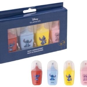 SET DE 4 SURLIGNEURS STITCH